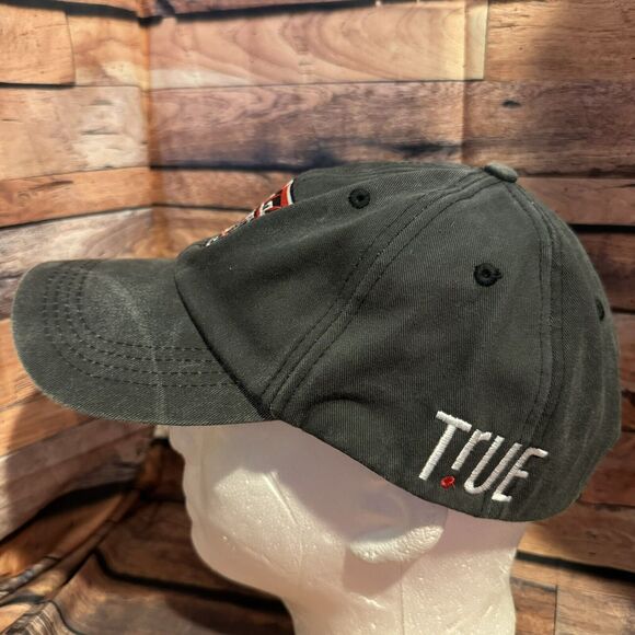 Texas Tech Red Raiders Hat Distressed Adjustable Leather Strapback Cap True - Picture 4 of 7
